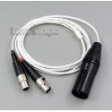 1.5m 4pin XLR Balanced 4*100 Cores OCC Pure Silver Plated Headphone Cable For Audeze LCD-3 LCD3 LCD-2 LCD2