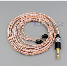 4.4mm Balanced 16 Cores OCC Silver Mixed Headphone Cable For Etymotic ER4 XR SR ER4SR ER4XR