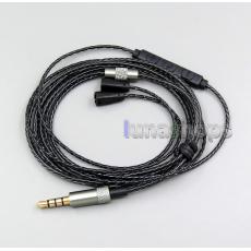 Mic Remote OFC Copper Earphone Cable For Sennheiser IE8 IE8i IE80 IE80s