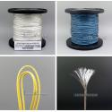 63*0.1mm Extremely Soft Hi-Res 99.99999% 7N Pure OCC Silver Gold Plated Earphone Headphone DIY Custom Cable 