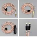 3.5mm 2.5mm XLR Balanced 16 Core OCC Silver Mixed Earphone Cable For Shure SRH1540 SRH1840 SRH1440