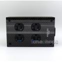 Acrolink CF-204 Carbon fiber panels 4 Ports Power Socket Strip Rhodium Plated