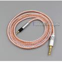 4.4mm Balanced 16 Cores OCC Silver Mixed Headphone Cable For Sennheiser Momentum 1.0 2.0 Over-Ear