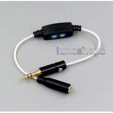 0ohm-100ohm Silver OCC 3.5mm Adjustable Resistor Resistanc Cable For Etymotic ER4 JH24 Roxanne etc. 