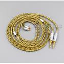 Balanced Pure Silver Gold Plated 8 Cores Cable For Sony PHA-3 Shure SE215 SE315 SE425 SE535 SE846