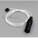1.5m XLR 4 pin Balanced 3.5mm 2.5mm Pure Silver Plated Earphone Cable For Ultrasone ED5 ED8 EDM