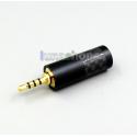 CYH-Series High Quality Black Carbon Barrel 2.5mm TRRS Balanced Male Custom DIY Adapter