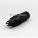 XLR Balanced 4 Pin Male To 3.5mm 3 Pole Female Audio Converter Adater Plug