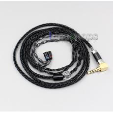 XLR Balanced 3.5mm 2.5mm 8 Cores Silver Plated Headphone Cable For Flat Step JH Audio JH16 Pro JH11 Pro 5 6 7 BA Custom