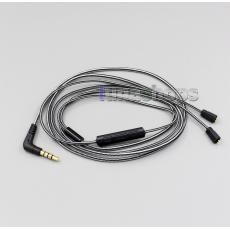 Black/White + Mic Remote Earphone Cable For Ultimate Ears UE TF10 SF3 SF5 5EB 5pro TripleFi 15vm