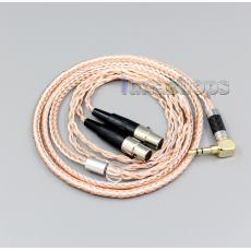 16 Cores Silver Plated XLR 3.5mm 2.5mm 4.4mm Earphone Headphone Cable For Audeze LCD-3 LCD-2 LCD-X LCD-XC LCD-4z LCD-MX4