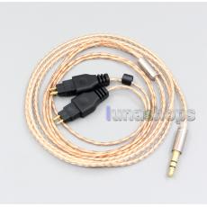 With Slide Block Copper Shielding Headphone Cable For Sennheiser HD25-1 SP HD650 HD600 HD580 HD525 HD565