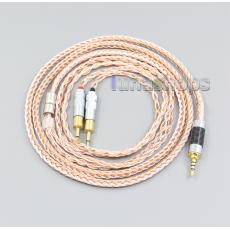 2.5mm 3.5mm XLR TRRS Balanced 16 Core OCC Silver Mixed Headphone Cable For Sennheiser HD700