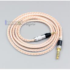 3.5mm 2.5mm 4.4mm 16 Core OCC Silver Mixed Headphone Cable For Shure SRH840 SRH940 SRH440 SRH750DJ