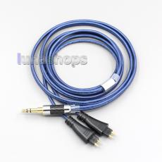 Blue 99% Pure Silver XLR 3.5mm 2.5mm 4.4mm Earphone Cable For FOSTEX TH900 TH1000RP TH1100RP TH-909 TR-X00 TH-600 MK2