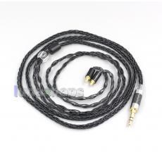2.5mm 3.5mm XLR Balanced 8 Core OCC Silver Mixed Headphone Cable For Sennheiser IE100 IE400 IE500 Pro