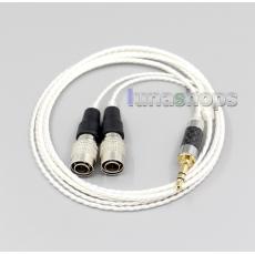 Hi-Res 7N OCC Silver Plated Headphone Earphone Cable For Mr Speakers Ether Alpha Dog Prime