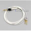 XLR Balanced 3.5mm 2.5mm Silver Plated Headphone Cable For Oppo PM-1 PM-2 Planar Magnetic
