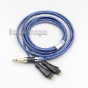 Blue 99% Pure Silver XLR 3.5mm 2.5mm 4.4mm Earphone Cable For FOSTEX TH900 MKII MK2 TH-909 TR-X00 TH-600 Headphone