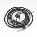 2.5mm 3.5mm XLR Balanced 8 Core OCC Silver Mixed Headphone Cable For Mr Speakers Ether Alpha Dog Prime