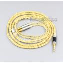4.4mm 8 Cores 99.99% Pure Silver + Gold Plated Earphone Cable For Audio Technica ATH-ADX5000 ATH-MSR7b 770H 990H A2DC