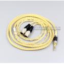 2.5mm 4.4mm 8 Cores 99.99% Pure Silver + Gold Plated Earphone Cable For Mr Speakers Ether Alpha Dog Prime Headphone