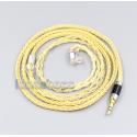 3.5mm 2.5mm 4.4mm 8 Cores 99.99% Pure Silver + Gold Plated Earphone Cable For Sennheiser IE8 IE8i IE80 IE80s Metal Pin