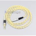 3.5mm 2.5mm 4.4mm 4 Cores 99.99% Pure Silver + Gold Plated Earphone Cable For AKG K812 Reference Headphone