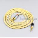 8 Cores 99.99% Pure Silver + Gold Plated Earphone Cable For Final Audio Design Pandora Hope vi Denon AH-D600 D7100 vTrue