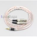 800 cores Silver + OCC Alloy Earphone Headphone Cable For Audeze LCD-3 LCD3 LCD-2 LCD2 LCD-X LCD-XC