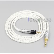 8 Core Silver Plated OCC Earphone Cable For Shure SRH840 SRH940 SRH440 SRH750DJ Philips SHP9000 SHP8900