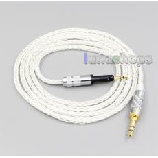 3.5mm 2.5mm 4.4mm XLR 8 Core Silver Plated OCC Earphone Cable For Sennheiser HD6 HD7 HD8 MIX DJ HD595