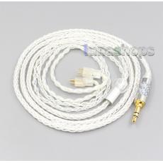 8 Core Silver Plated OCC Earphone Cable For Fitear To Go! 334 private c435 mh334 Jaben 111(F111) MH333