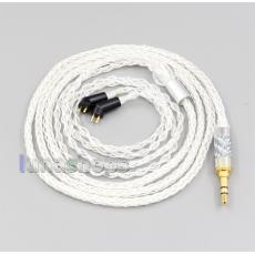 2.5mm 4.4mm XLR 8 Core Silver Plated OCC Earphone Cable For Etymotic ER4B ER4PT ER4S ER6I ER4 2pin
