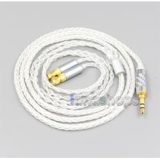 2.5mm 4.4mm XLR 8 Core Silver Plated OCC Earphone Cable For HiFiMan HE400 HE5 HE6 HE300 HE4 HE500 HE6