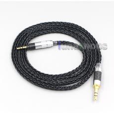 3.5mm 2.5mm 4.4mm XLR 8 Core Silver Plated Black Earphone Cable For Sennheiser Urbanite XL On/Over Ear