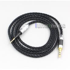 3.5mm 2.5mm 4.4mm XLR 8 Core Silver Plated OCC Earphone Cable For Sennheiser HD6 HD7 HD8 MIX DJ HD595