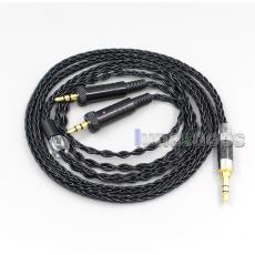 2.5mm 4.4mm XLR 8 Core Silver Plated Black Earphone Cable For Sony MDR-Z1R MDR-Z7 MDR-Z7M2 With Screw To Fix