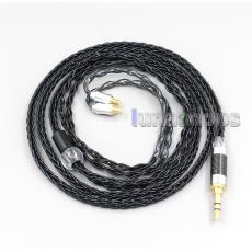 8 Core Silver Plated Black Earphone Cable For Audio Technica ath-ls400 ls300 ls200 ls70 ls50 e40 e50 e70 312A