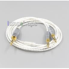 XLR 2.5mm Hi-Res Silver Plated 7N OCC Earphone Cable For Denon AH-D7200 AH-D5200 AH-D9200 3.5mm Headphone pin