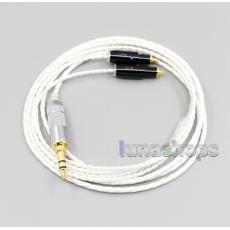 XLR 4.4mm 2.5mm Hi-Res Silver Plated 7N OCC Earphone Cable For Shure SRH1540 SRH1840 SRH1440