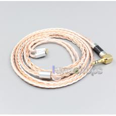 3.5mm 2.5mm 4.4mm XLR 16 Core Silver Plated OCC Mixed Earphone Cable For UE Live UE6Pro Lighting SUPERBAX IPX