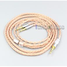 2.5mm 4.4mm 3.5mm XLR 16 Core 99% 7N  OCC Earphone Cable For Oppo PM-1 PM-2 Planar Magnetic Headphone