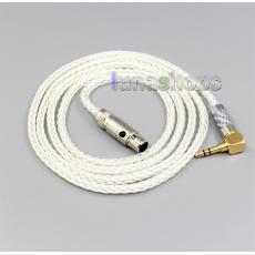 4.4mm XLR 2.5mm 99% Pure Silver 8 Core Earphone Cable For AKG Q701 K702 K271 K272 K240 K141 K712 K181 K267 K712 Headphon