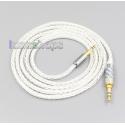 8 Core Silver Plated OCC Earphone Cable For Creative live2 Aurvana Sennheiser PXC480 PXC550 mm450 mm550