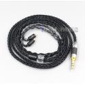 8 Core Silver Plated Black Earphone Cable For Audio Technica CKR100 CKR90 CKS1100 ATH-CKR100IS ATH-CKS1100IS