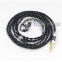 8 Core Silver Plated Black Earphone Cable For Fitear To Go! 334 private c435 mh334 Jaben 111(F111) MH333 223 22