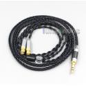 2.5mm 4.4mm XLR 8 Core Silver Plated Black Earphone Cable For HiFiMan HE400 HE5 HE6 HE300 HE4 HE500 HE6