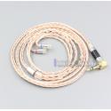 XLR 4.4mm 2.5mm 16 Core Silver Plated OCC Mixed Earphone Cable For Sennheiser IE8 IE8i IE80 IE80s Metal Pin