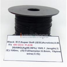 100m 26AWG 99.9% Acrolink Pure 5N OCC Signal Wire Cable 19/0.1mm2 Dia:0.8mm For DIY 